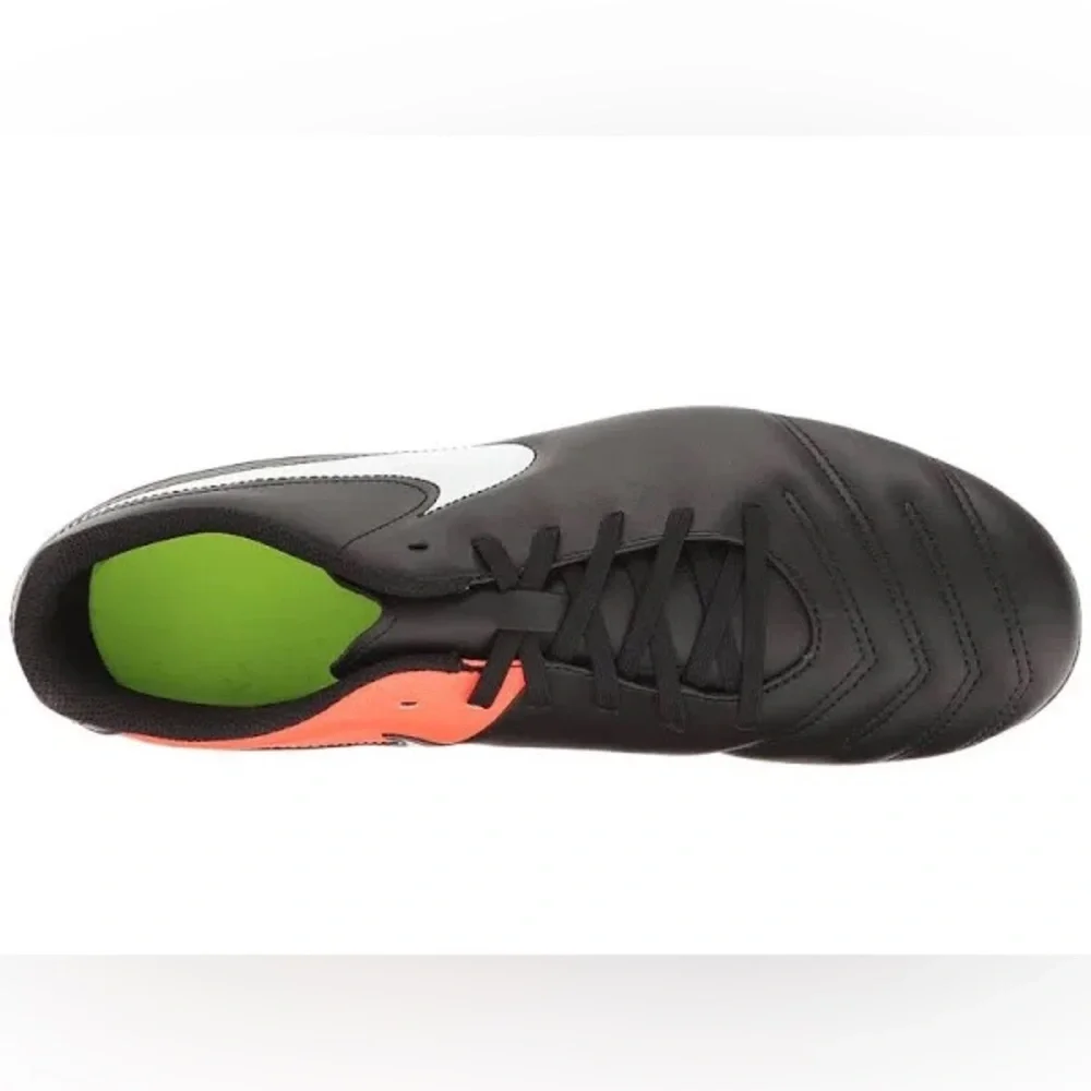 Nike Tiempo Rio III Soccer‎ FG black white hyper orange volt youth 1.5